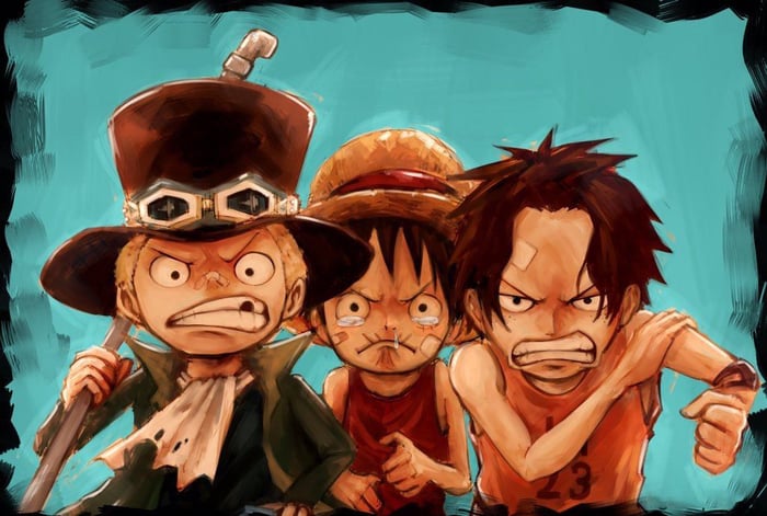 Luffy chibi ngầu - Bức tranh đẹp lung linh