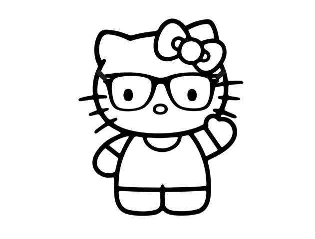 Bộ sưu tập tranh tô màu Hello Kitty đáng yêu