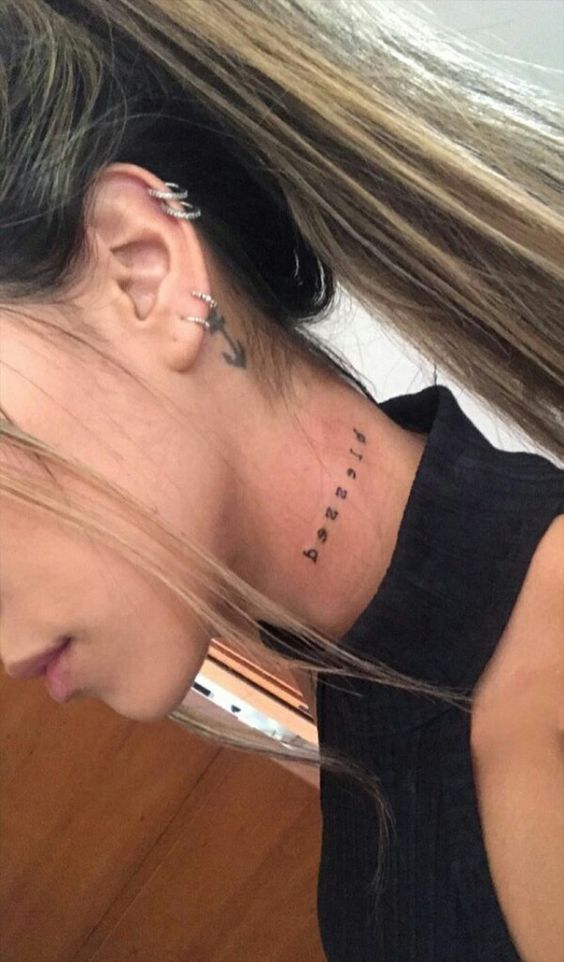 Gợi ý 200 hình xăm mini ở cổ cho nam và nữ độc đáo nhất - Genztattoo