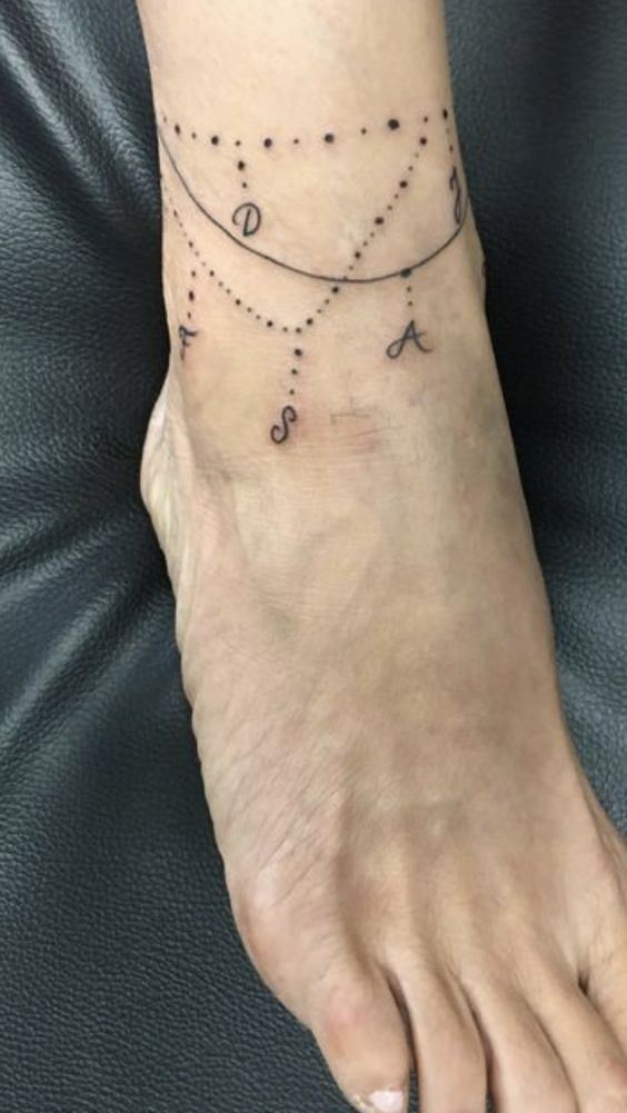 999+ hình xăm lắc chân mini cực độc đáo cho nam và nữ - Genztattoo