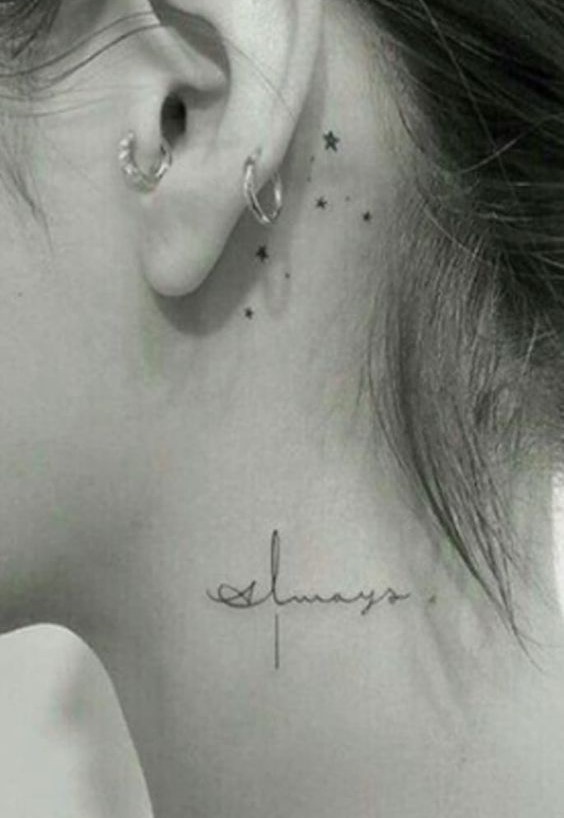 Gợi ý 200 hình xăm mini ở cổ cho nam và nữ độc đáo nhất - Genztattoo