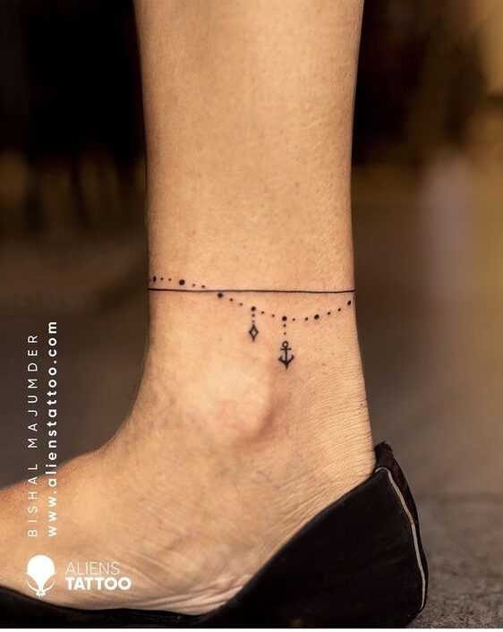 999+ hình xăm lắc chân mini cực độc đáo cho nam và nữ - Genztattoo