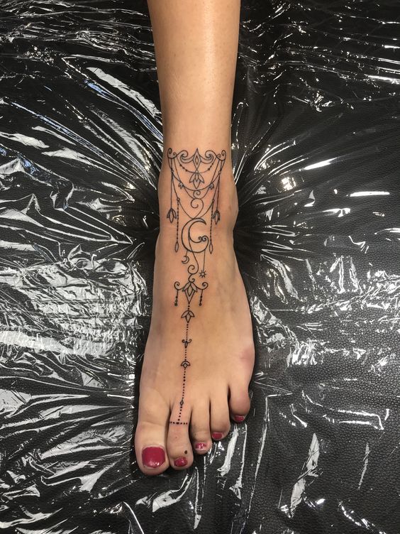 999+ hình xăm lắc chân mini cực độc đáo cho nam và nữ - Genztattoo