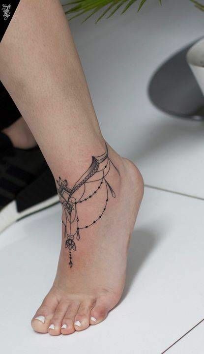 999+ hình xăm lắc chân mini cực độc đáo cho nam và nữ - Genztattoo