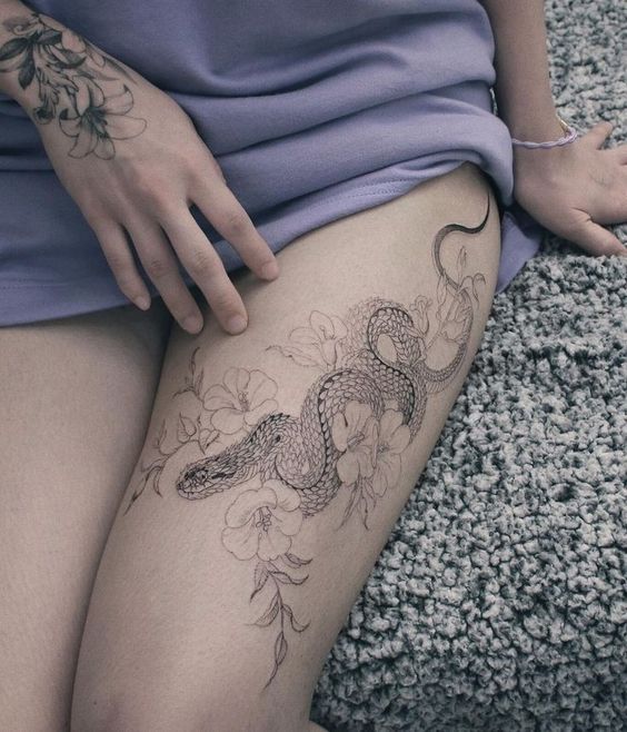 150 hình xăm đùi mini cho nam và nữ đẹp nhất năm nay - Genztattoo