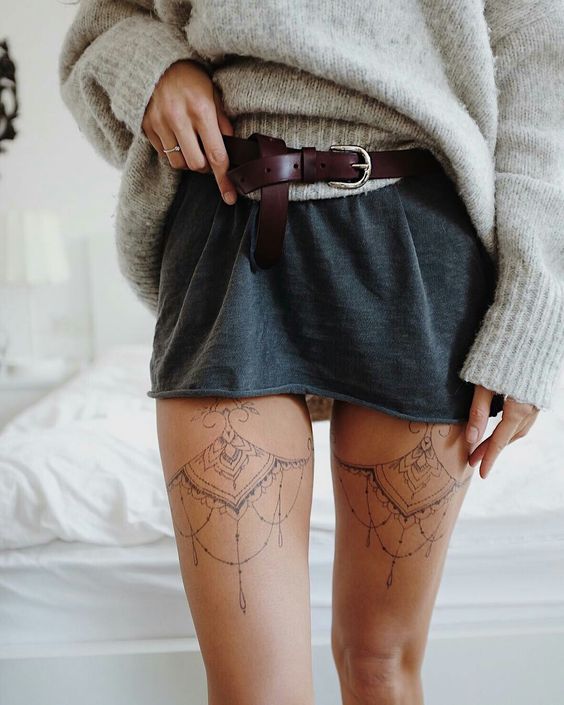 150 hình xăm đùi mini cho nam và nữ đẹp nhất năm nay - Genztattoo