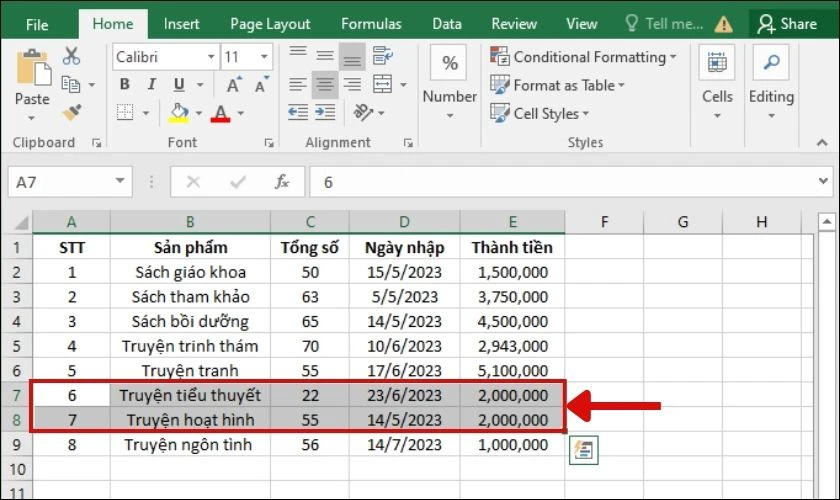 Cách chèn thêm hàng trong Excel đơn giản siêu nhanh