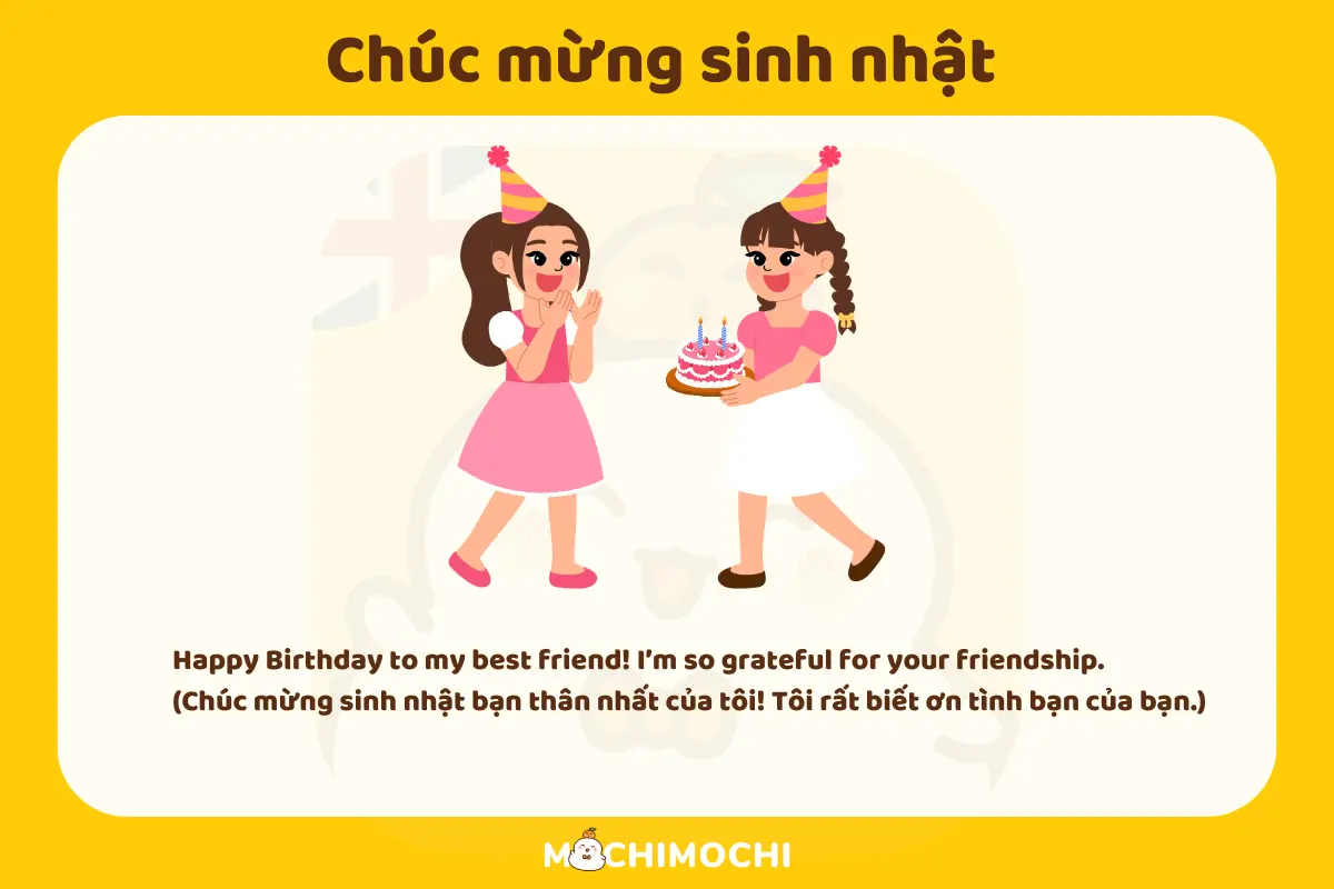 Những cách nói “Chúc mừng sinh nhật” trong Tiếng Anh