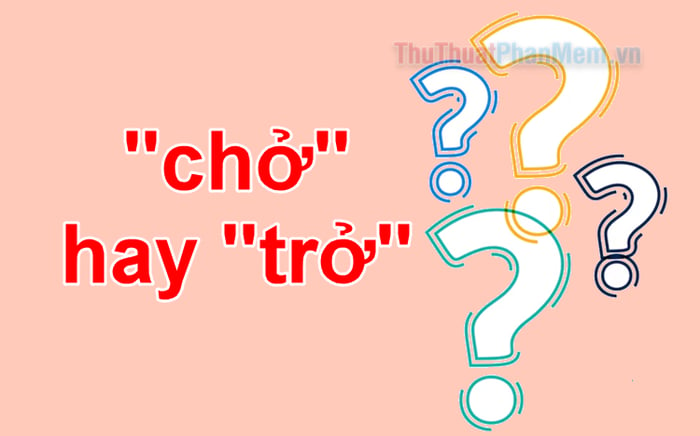 Chở hay trở? Từ nào chính tả đúng Tiếng Việt?