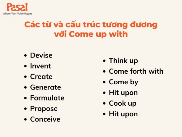 Come up with là gì? Cấu trúc, cách dùng và bài tập vận dụng