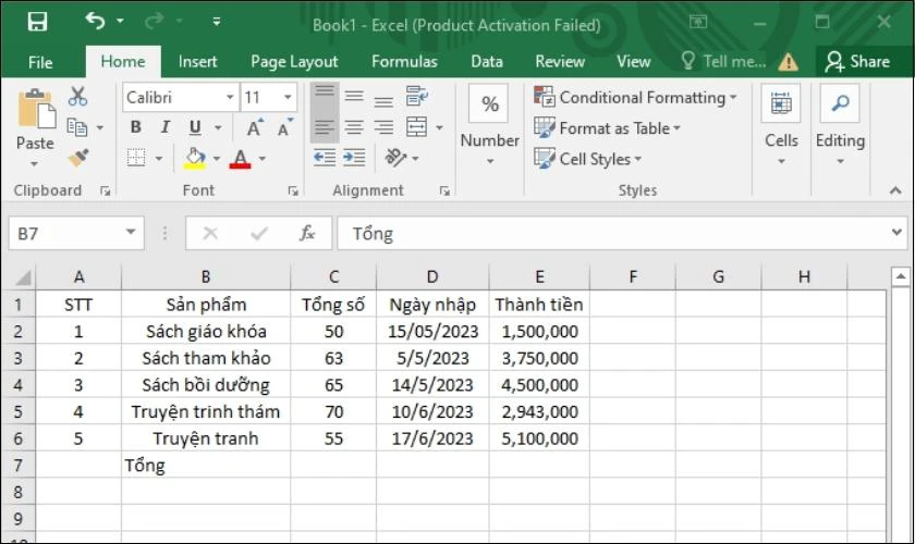 Tất tần tật về cách sử dụng hàm COUNT trong Excel đơn giản