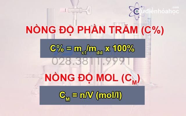 Công thức tính, hướng dẫn giải chi tiết và một số lưu ý khi tính nồng độ phần trăm của dung dịch