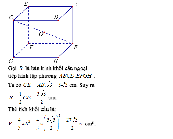 Công thức tính thể tích khối cầu nhanh và chính xác nhất