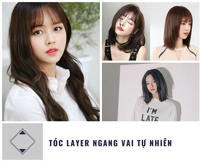 Tóc layer ngang vai: 25 kiểu đẹp phù hợp với mọi gương mặt hot nhất