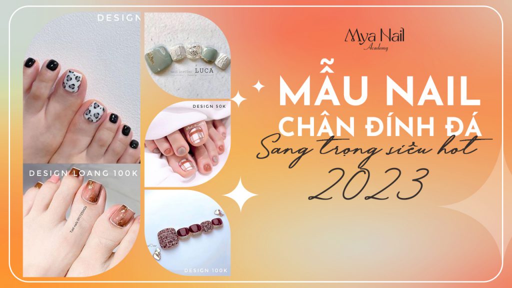 Mẫu nail chân đính đá sang trọng siêu hot 2023