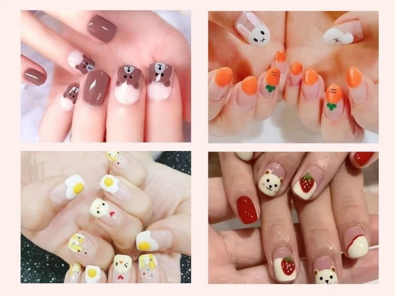 30+ mẫu nail móng ngắn đẹp xinh hot trend không giỡn được