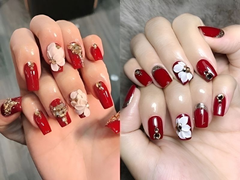 Top Những Mẫu Nail Màu Đỏ Mận Đẹp - Sự Quyến Rũ và Đẳng Cấp Cho Đôi Bàn Tay