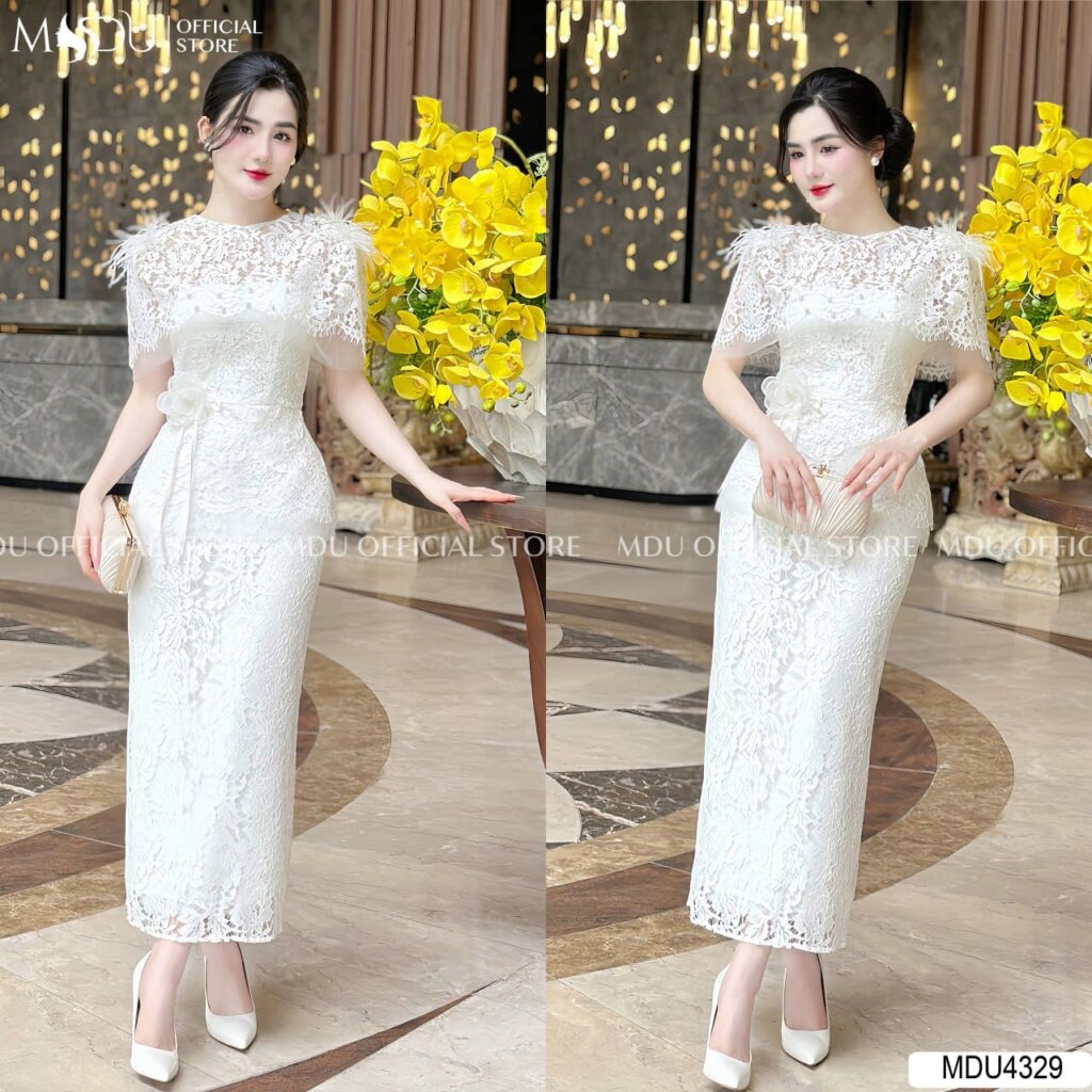 Top 10+ Mẫu Váy Trắng Dự Tiệc Cao Cấp, Nổi Bật Từ MDU Fashion