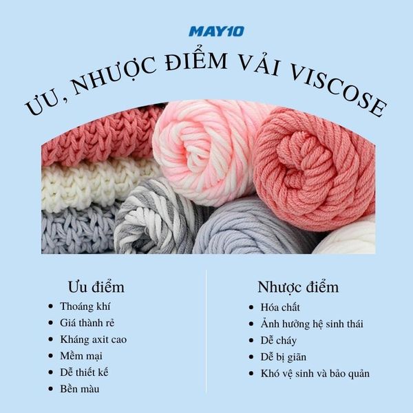 Vải viscose là gì? Đặc điểm, ưu nhược điểm và ứng dụng