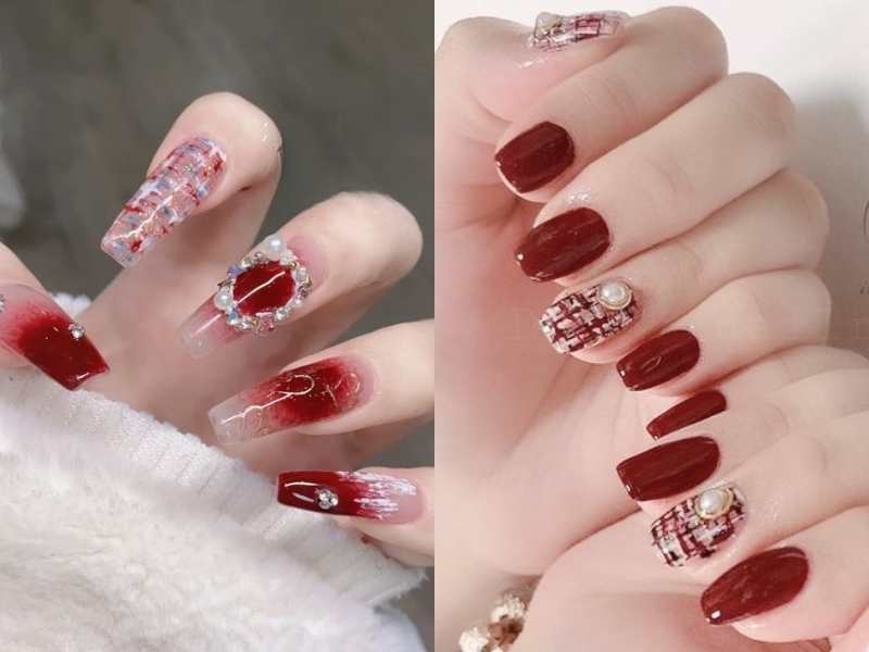 15+ Mẫu nail móng vuông đẹp cho mọi cô nàng