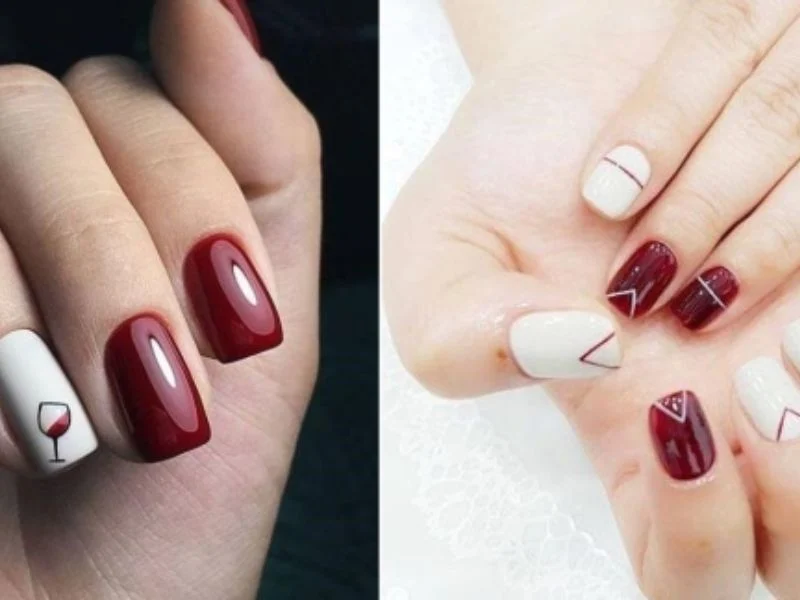 Khám phá những mẫu nail màu đỏ rượu cực đẹp và quý phái