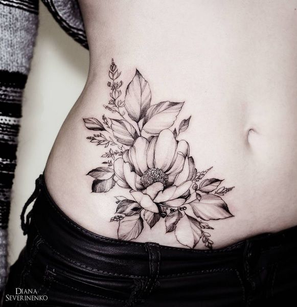 Top 222+ mẫu hình xăm ở eo đẹp và cuốn hút - Genztattoo