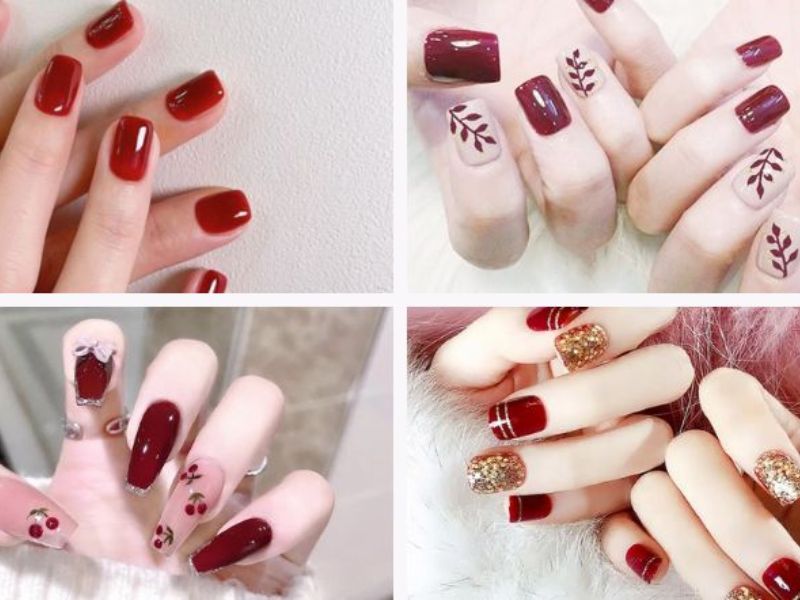 20+ Mẫu Nail Đỏ “Nịnh” Da Và Sang Chảnh Cho Các Nàng