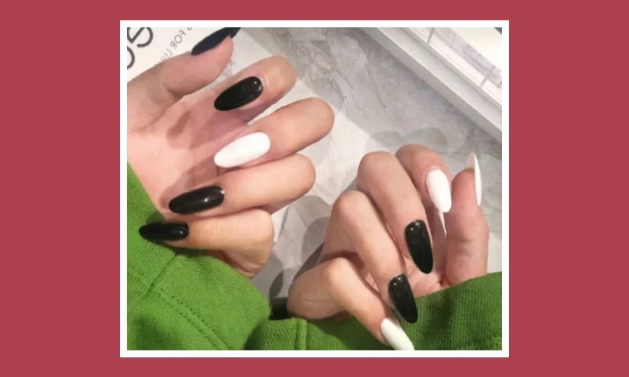 Những mẫu nail đen trắng cute, dễ thương giúp bạn tự tin xuống phố