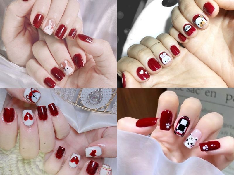 20+ Mẫu Nail Đỏ “Nịnh” Da Và Sang Chảnh Cho Các Nàng