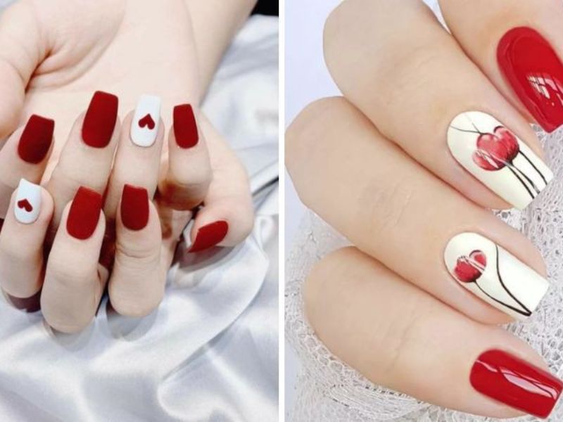 20+ Mẫu Nail Đỏ “Nịnh” Da Và Sang Chảnh Cho Các Nàng