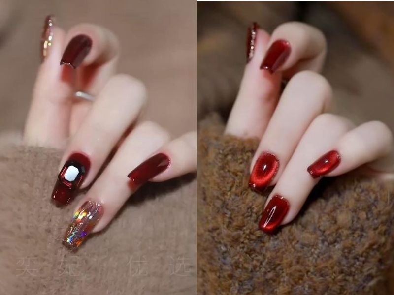 20+ Mẫu Nail Đỏ “Nịnh” Da Và Sang Chảnh Cho Các Nàng