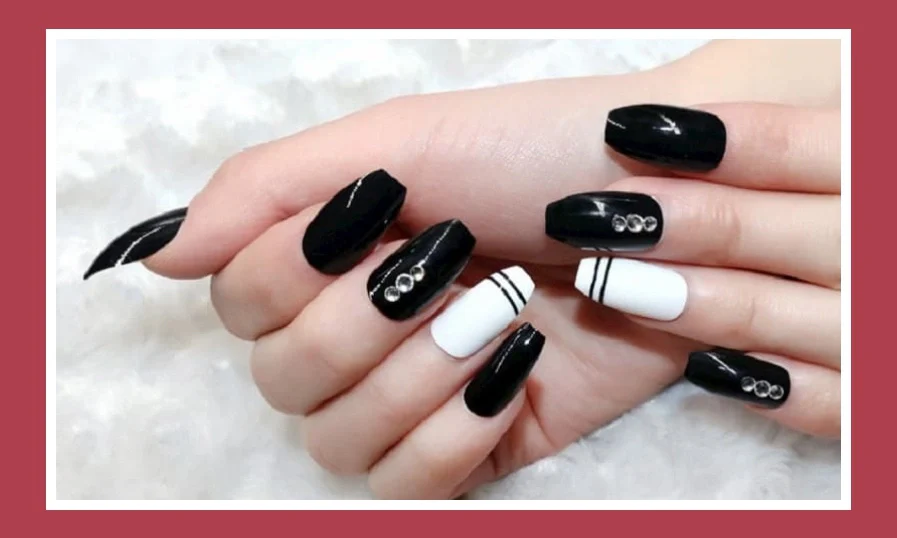 Những mẫu nail đen trắng cute, dễ thương giúp bạn tự tin xuống phố