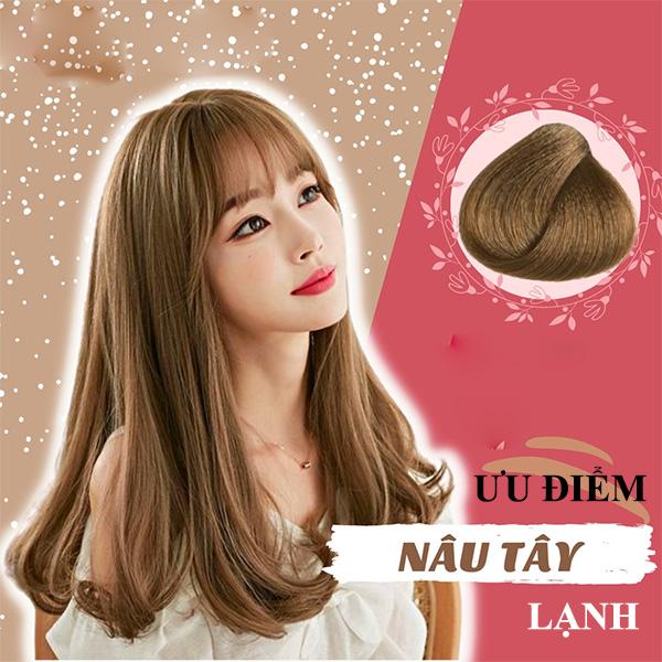 Nâu tây lạnh: Màu tóc đẹp sang trọng quyến rũ giúp tôn da