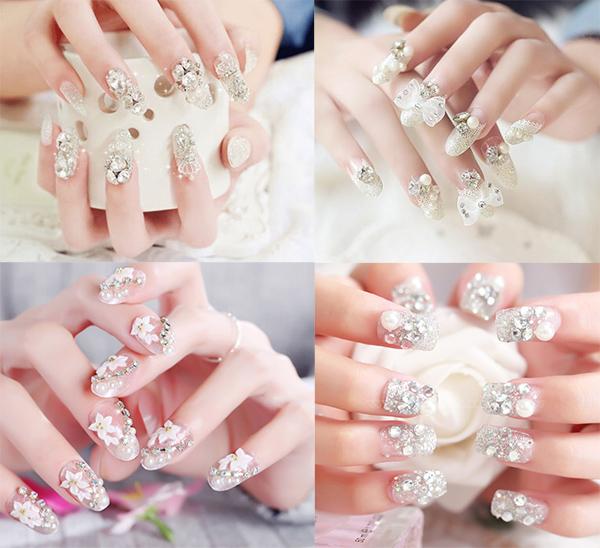 Nail trắng: Top 25 kiểu nail đẹp đơn giản sang trọng hot nhất hiện nay