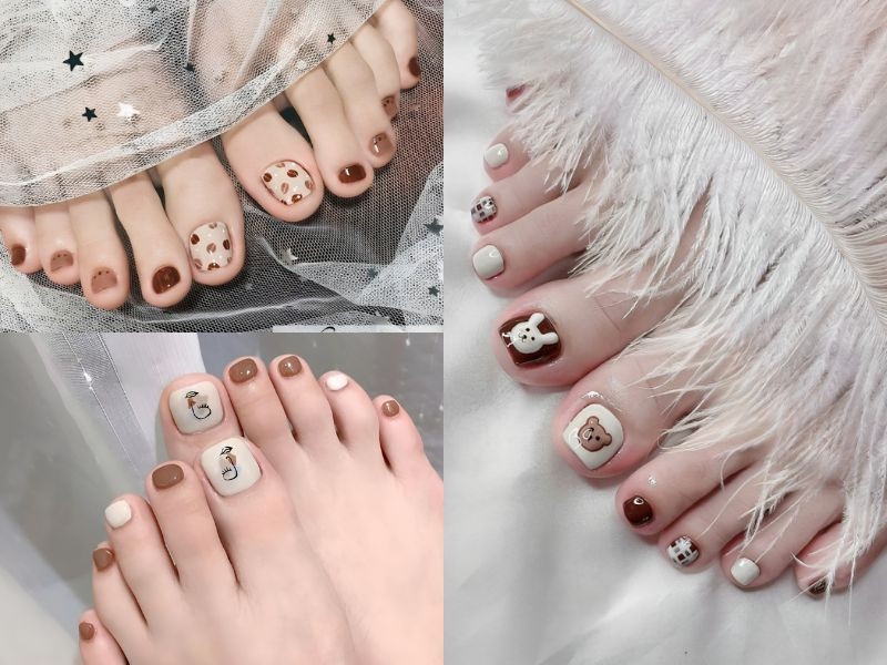 18+ Mẫu nail chân trắng đơn giản thu hút nhất