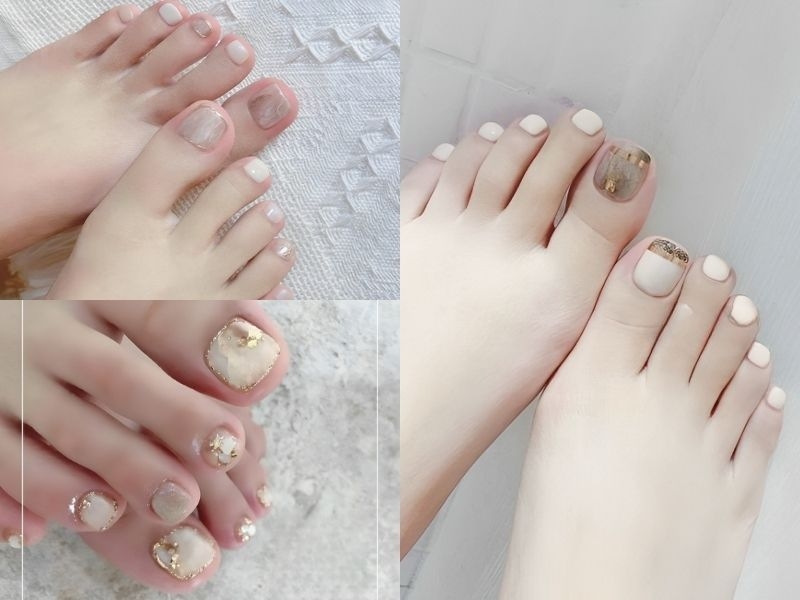 18+ Mẫu nail chân trắng đơn giản thu hút nhất