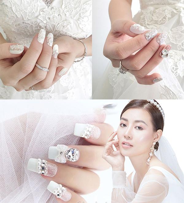 Nail trắng: Top 25 kiểu nail đẹp đơn giản sang trọng hot nhất hiện nay