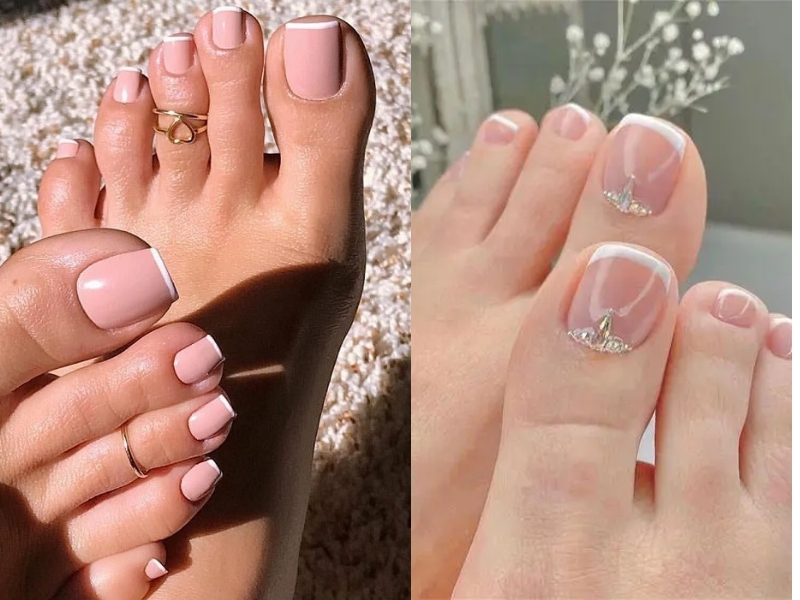 18+ Mẫu nail chân trắng đơn giản thu hút nhất