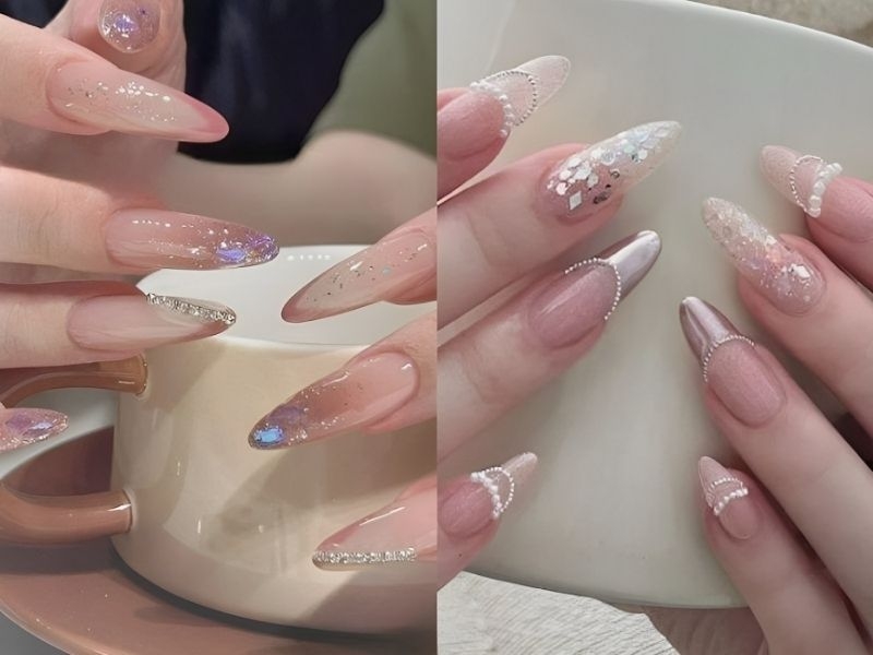 Tổng hợp những mẫu nail hồng đáng yêu hot trend hiện nay