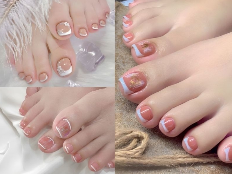 18+ Mẫu nail chân trắng đơn giản thu hút nhất