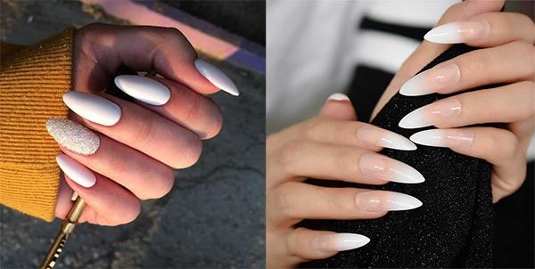 Nail trắng: Top 25 kiểu nail đẹp đơn giản sang trọng hot nhất hiện nay