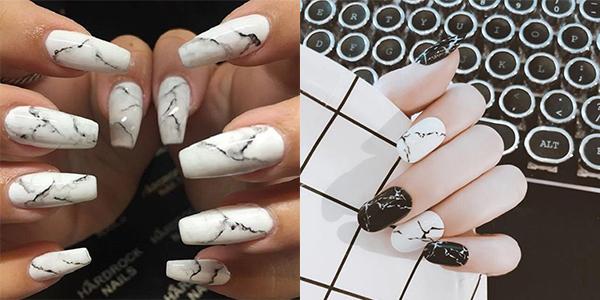 Nail trắng: Top 25 kiểu nail đẹp đơn giản sang trọng hot nhất hiện nay