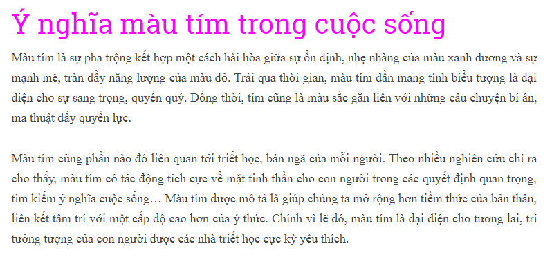 Màu tím là gì? Ý nghĩa và ứng dụng trong thiết kế nội thất?