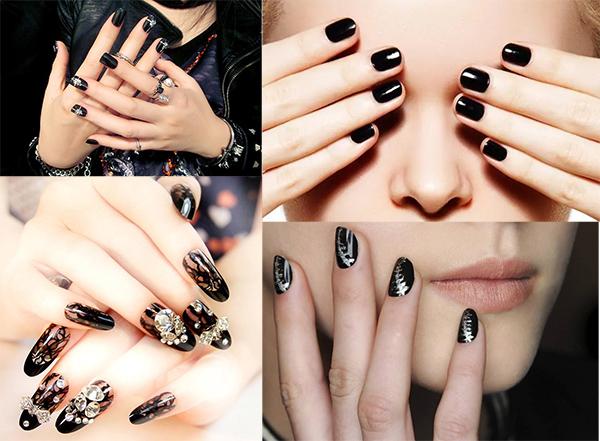 15 Kiểu nail màu đen sang chảnh đẹp đơn giản hot nhất hiện nay