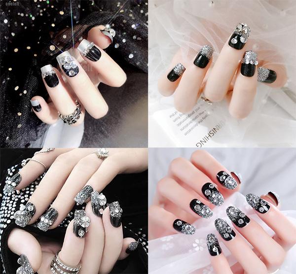 15 Kiểu nail màu đen sang chảnh đẹp đơn giản hot nhất hiện nay