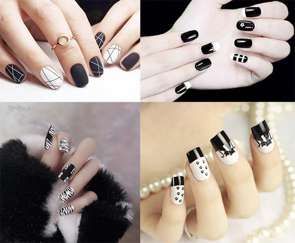 15 Kiểu nail màu đen sang chảnh đẹp đơn giản hot nhất hiện nay