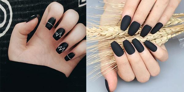 15 Kiểu nail màu đen sang chảnh đẹp đơn giản hot nhất hiện nay