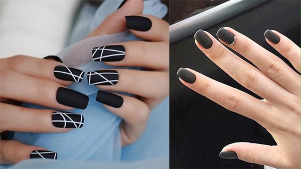 15 Kiểu nail màu đen sang chảnh đẹp đơn giản hot nhất hiện nay