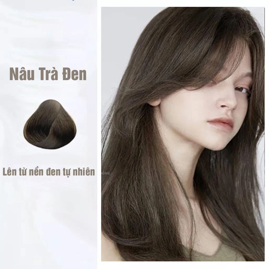 Thuốc Nhuộm Tóc Dạng Tuýp Màu Nâu Trà Đen (Không Cần Tẩy) Damask - Mỹ Phẩm Chính Hãng