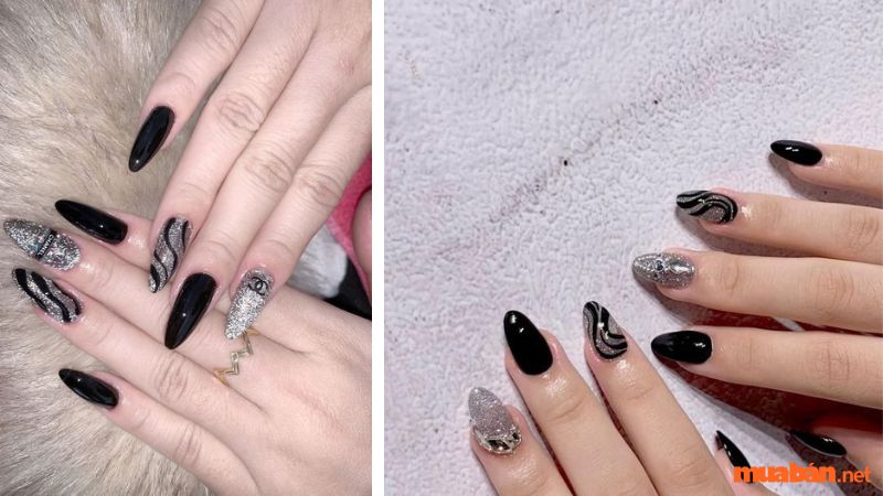 101+ Mẫu nail đen trắng sang trọng, dẫn đầu xu hướng hiện nay